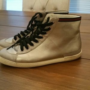 Gucci monogram high top sneaker